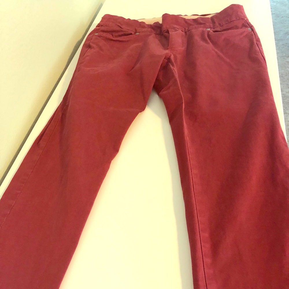 Burgundy Skinny Pants